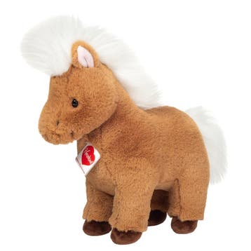 Shetland pony knuffel - pluche - bruin - 30 cm, Verzenden, Nieuw