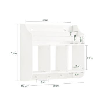 2dekans | SoBuy Wandplank voor kinderen - Max. 10 kg - 60 x, Kinderen en Baby's, Speelgoed | Overig, Ophalen of Verzenden, Zo goed als nieuw