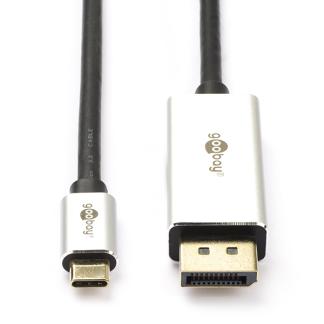 USB C naar DisplayPort kabel | Goobay | 2 meter (8K@60Hz), Computers en Software, Pc- en Netwerkkabels, Nieuw, Verzenden