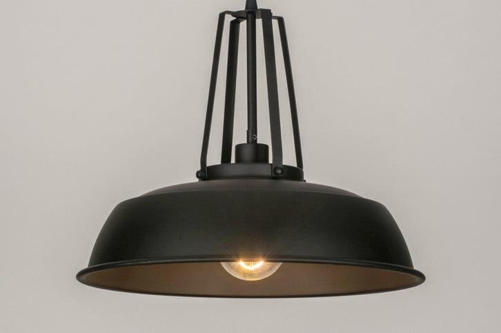 Rietveld Hanglampen - Zwart - Metaal, Huis en Inrichting, Lampen | Hanglampen, Verzenden