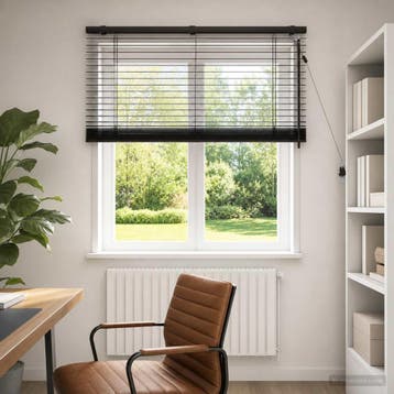vidaXL Venetiaanse jaloezie Donkerbruin 120 x 130 cm 35 mm, Verzenden, Nieuw, Bruin