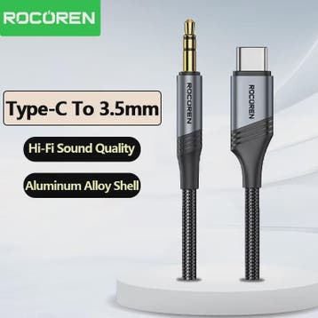 USB-C naar 3.5mm AUX Audiokabel - Hi-Fi Geluid voor Telefoon, Verzenden, Nieuw