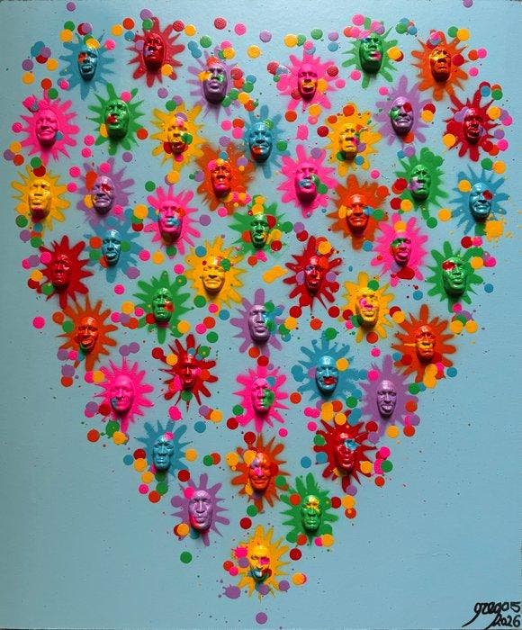 gregos - Heart moods, Antiek en Kunst, Kunst | Designobjecten