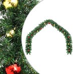 vidaXL Kerstslinger versierd met kerstballen 5 m, Diversen, Kerst, Verzenden, Nieuw