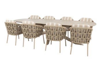 4 Seasons Outdoor Beverly tuinset latte met Prado tafel 300, Ophalen of Verzenden, Nieuw