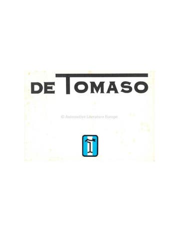 1975 DE TOMASO PROGRAMMA BROCHURE ITALIAANS ENGELS, Nieuw, Author