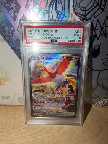 Pokémon - 1 Graded card - Ho-Oh, Ethan #230 Foil, Full art,, Nieuw
