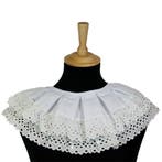 Piet kraag geborduurd 2 lagen wit/crème, Ophalen of Verzenden, Nieuw