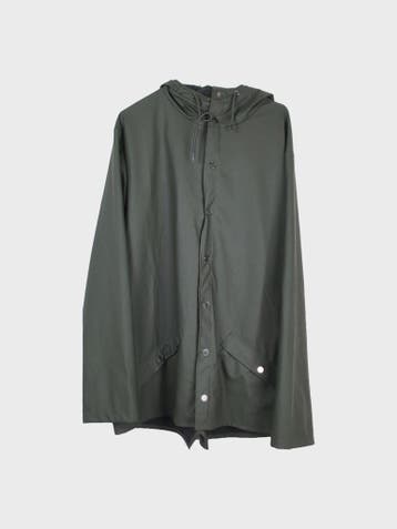 RAINS Outdoorjas Heren maat L Groen Vintage, Maat 52/54 (L), RAINS, Ophalen of Verzenden, Zo goed als nieuw