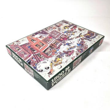 Vintage Jan van Haasteren puzzel Streetlife, 1500 stukjes, Verzenden, Gebruikt