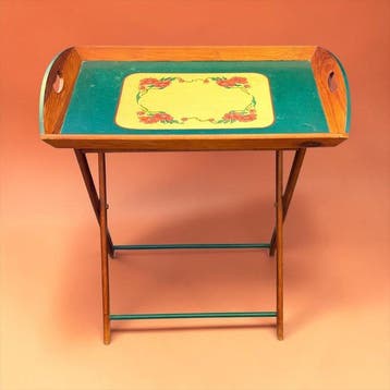 Dienblad - Bloemdecoratie - Hout - Vouwbaar