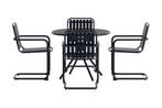 Ronde Diningset - Bram - Zwart - 5 delig - The Outsider, Verzenden, Nieuw