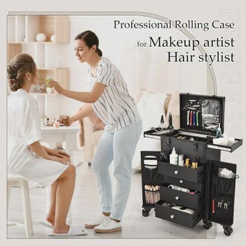 Professionele Make-up Trolley Koffer op Wielen - Mobiel Barb, Verzenden, Nieuw