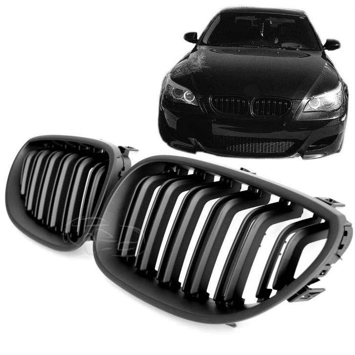 Grille Mat zwart geschikt voor Den BMW 5 Serie E60 E61 |, Auto diversen, Tuning en Styling