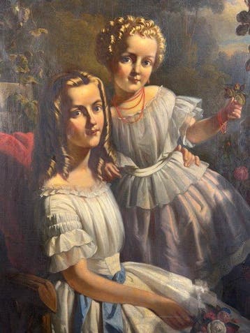 Moritz Calisch (1819-1870) - Sisterly love