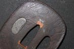 Katana - Smeedijzer - Neri Tsuba by armor maker : C5-617 -, Antiek en Kunst, Antiek | Overige Antiek