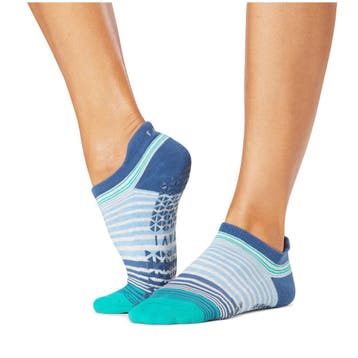 Tavi Savvy Yoga No-Show Grip Socks  Lichtblauw/Donkerblauw -, Sport en Fitness, Verzenden, Nieuw, Kleding
