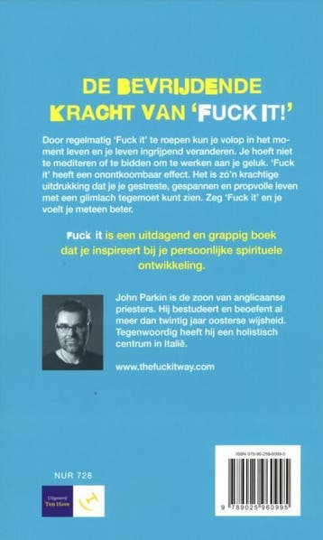 Fuck it 9789025960995 John C. Parkin, Verzenden, Gelezen, John C. Parkin