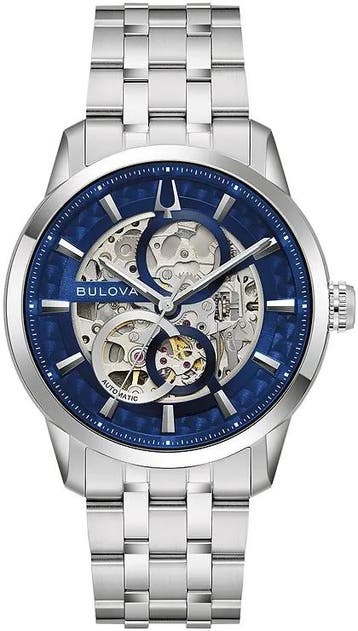 Bulova 96A331 Classic Sutton automatisch horloge, Overige merken, Staal, Verzenden, Polshorloge