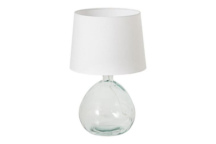 Tafellamp CLASSIC 40 cm met witte lampenkap van gerecycled, Huis en Inrichting, Lampen | Tafellampen, Ophalen of Verzenden