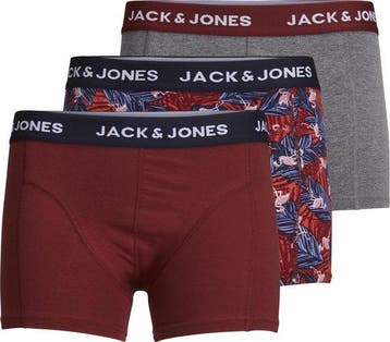 Jack & Jones Maat M  JACRED FLAMINGO Heren Onderbroek 3P -, Verzenden