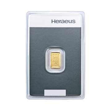 1 gram goudbaar Heraeus, Postzegels en Munten, Edelmetalen en Baren, Verzenden