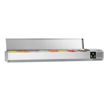 GGM Gastro | Opzetkoelvitrine PREMIUM - 1800x395mm - 8x GN |, Verzenden