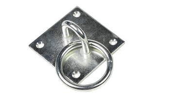 Verzinkte Oogplaat Vierkant Met Ring 8mm, Verzenden, Nieuw