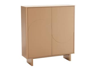 Highboard SAVOY 130 cm 3D naturel met travertijnmarmeren, Ophalen of Verzenden, Nieuw