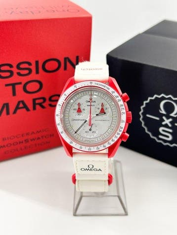 Omega x Swatch - MoonSwatch - Mission to Mars - Zonder, Nieuw