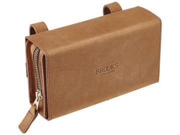 Brooks D-Shaped zadeltas TB2767AB - 2-delige tas - bruin, Fietsen en Brommers, Verzenden, Zo goed als nieuw, Brooks