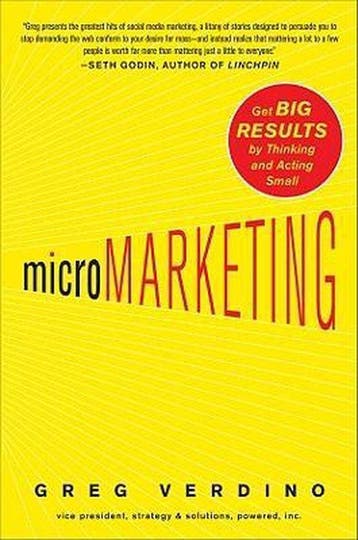Micromarketing - Greg Verdino 9780071664868, Verzenden, Zo goed als nieuw, Greg Verdino