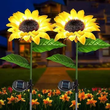 Solar Zonnebloem Lamp – Waterdichte LED Tuinverlichting Buit, Verzenden, Nieuw
