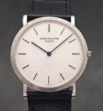 Patek Philippe - Calatrava White Dial Fine Textured Bezel, Sieraden, Tassen en Uiterlijk, Nieuw