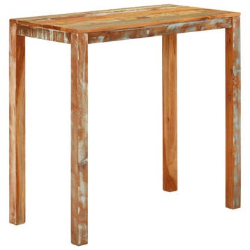 vidaXL Bartafel 112x55x108 cm gerecycled massief mangohout, Verzenden, Nieuw, Hout, 60 cm of meer