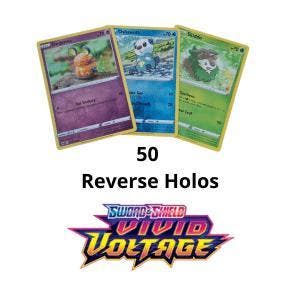 50 Verschillende Vivid Voltage Reverse Holo’s, Hobby en Vrije tijd, Verzamelkaartspellen | Pokémon, Nieuw, Ophalen of Verzenden