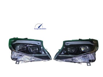 Vito LED Koplampen Dynamische Ombouwset Met Blauwe Start, Auto-onderdelen, Ophalen of Verzenden, Nieuw, Mercedes-Benz