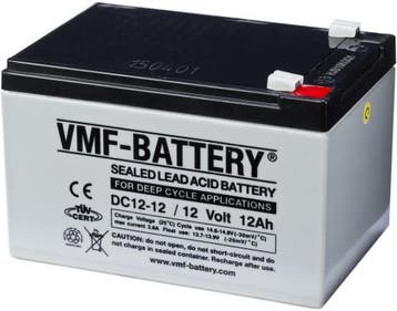 VMF AGM Deep Cycle accu | DC12-12 | 12V 12Ah, Ophalen of Verzenden, Nieuw