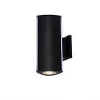 Moderne Buitenwandlamp up down Zwart IP65 incl. LED Wit Lich, Minder dan 50 watt, Wandlamp, Accu, Nieuw