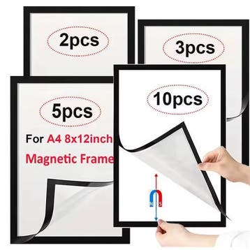 A4 Magnetisch Poster Frame – Zelfklevende Display Lijst, Verzenden, Nieuw