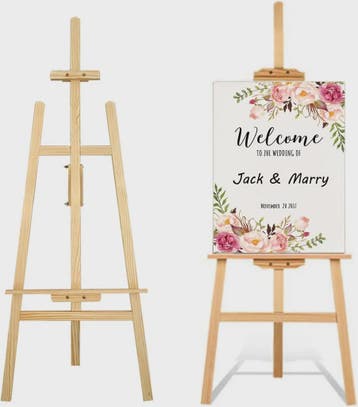 Houten Ezel Standbeeld 150/175 cm - Verstelbaar voor Kunst,