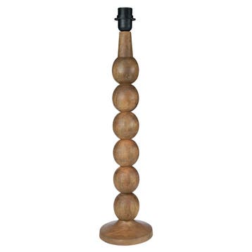 lampvoet bollen mango hout 60cm, Verzenden, Nieuw