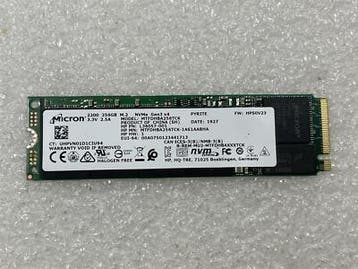 Micron 2200 MTFDHBA256TCK 256GB NVMe SSD – M.2 2280 – PCIe, Ophalen of Verzenden, Gebruikt