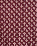 Katoen Voile Abstract Bordeaux Rood, Nieuw, Rood
