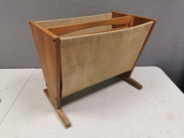 Tijdschriftenhouder - Canvas, Hout