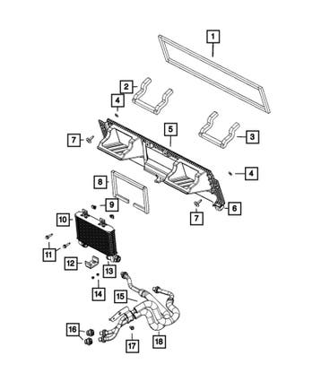 Oil Cooler Outlet Hose - RAM 1500 TRX 21-24, Ophalen of Verzenden, Nieuw