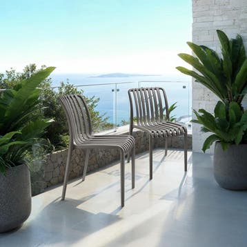 Tuinstoelen Alcudia, weerbestendig, stapelbaar, Verzenden, Nieuw