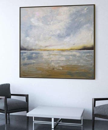 Irina Morisch - A new day II - XXL square seascape artwork-
