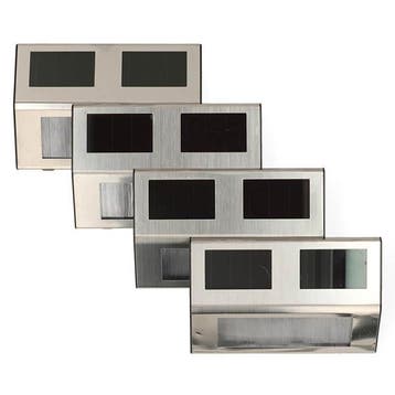 Solar wandlamp | PerfectLED | 4 stuks, Tuin en Terras, Verzenden, Nieuw