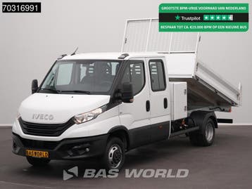 Iveco Daily 35C16 3.0L Dubbel Cabine met Kist Dubbellucht 3,, Stof, Gebruikt, Euro 6, Iveco